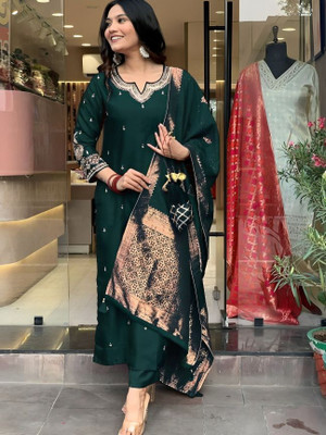 Dharm Fashion Women Kurta Pant Dupatta Set