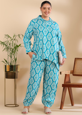 Divastri Women Shirt Palazzo Set