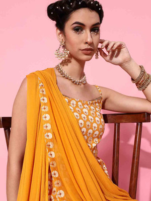 INDO STREET Women Kurta Palazzo Set