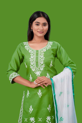 ADIYOGI CREATION Women Kurta Pant Dupatta Set