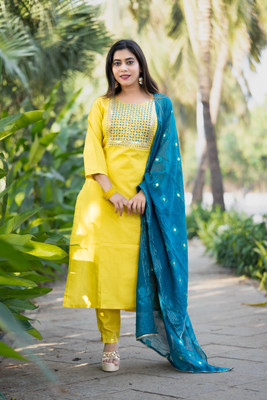 BHUMIKA CREATION Women Kurti Pant Dupatta Set