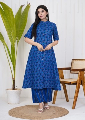 RADHEY Women Kurta Palazzo Set