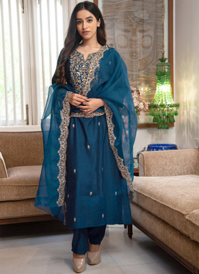 Trijal Fab Women Kurta Pant Dupatta Set