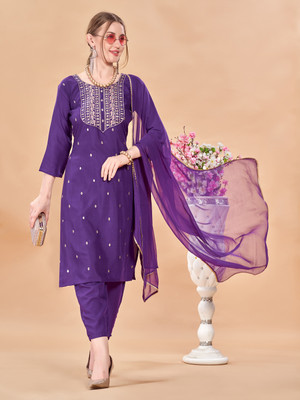 Shree Ramkrishna Fab Women Kurta Pant Dupatta Set