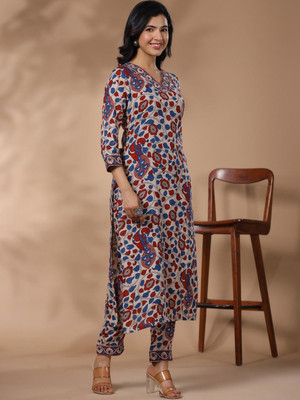 Jixpox Women Kurta Pant Set