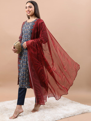Vishudh Women Kurta Pant Dupatta Set