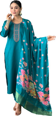 Atoxic Women Kurti Pant Dupatta Set