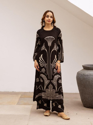 KAFTANIZE Women Kurta Palazzo Set