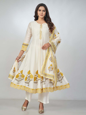 Amchoor Women Ethnic Top Pant Dupatta Set