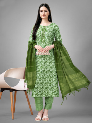 runglory Printed Kurta, Trouser/Pant & Dupatta Set