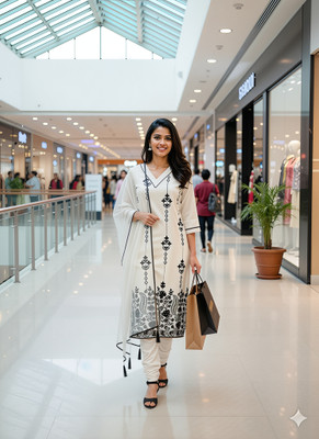 New Ethnic 4 You Women Kurta Pant Dupatta Set