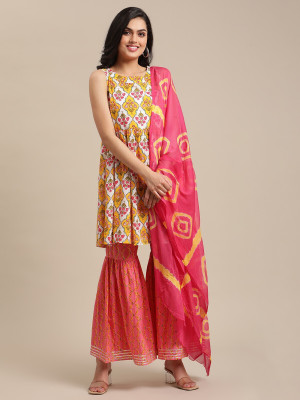 Varanga Women Kurti Sharara Set