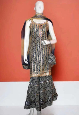jyotigarments Women Ethnic Top Sharara Dupatta Set