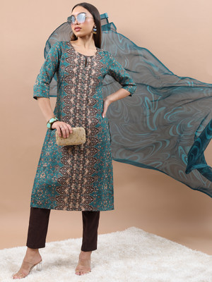 Vishudh Women Kurta Pant Dupatta Set