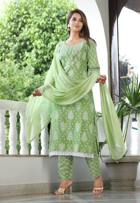 JIVANSH FAB Women Kurta Pant Dupatta Set