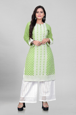 Gold Art Fashion Women Kurta Palazzo Set