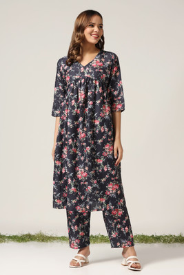 Leriya Fashion Women Ethnic Top Pant Set