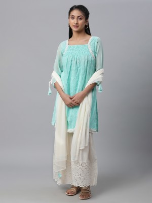 Aurelia Women Kurta Sharara Dupatta Set