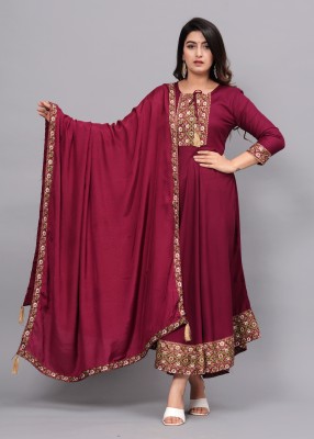 Lucky Fabrics Women Kurta Dupatta Set