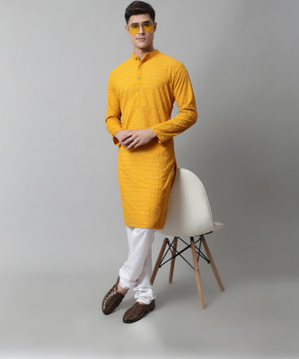 Jompers Men Kurta Churidar Set