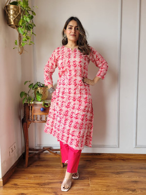 CRAFTWELL Women Kurta Pant Set