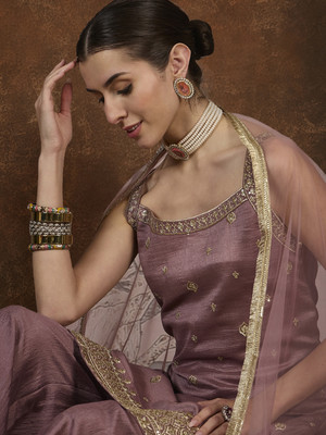 AVANSHEE Women Kurta Palazzo Dupatta Set