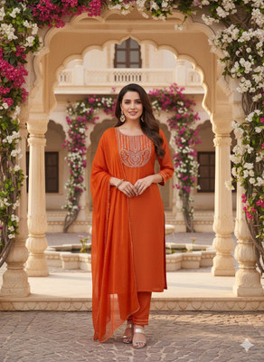 MOKOSH Women Kurta Pant Dupatta Set