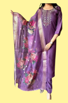 Rifashionv Women Kurta Pant Dupatta Set