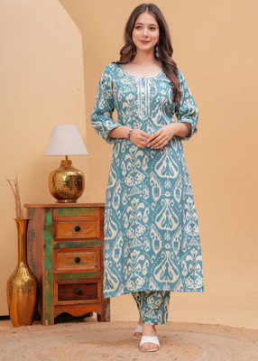 NAHIKO Women Kurta Pant Set
