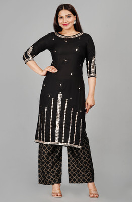 RF CLOTHES Women Kurta Pant Set