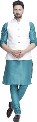 B BEN Men Kurta Pyjama Ethnic Jacket Set