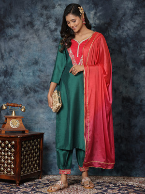 Youthnic Women Kurta Dhoti Pant Dupatta Set