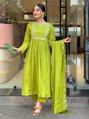 THE52 Women Kurti Pant Dupatta Set