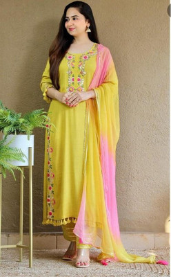 KDTEX Women Kurta Pant Dupatta Set