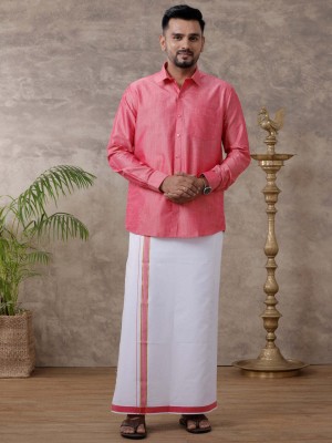 Ramraj Cotton Men Shirt Dhoti Set