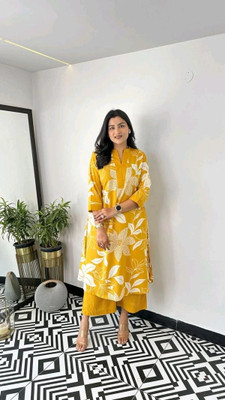 FABFOZY Women Kurta Palazzo Set