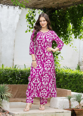 NAHIKO Women Kurta Pant Set