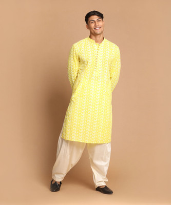 VASTRAMAY Men Kurta Patiala Set