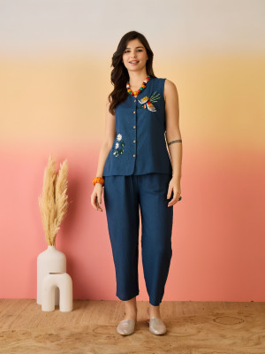 glmour and culture Women Shirt Palazzo Set
