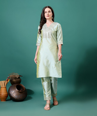 ZIVETI FASHION Women Kurti Pant Set