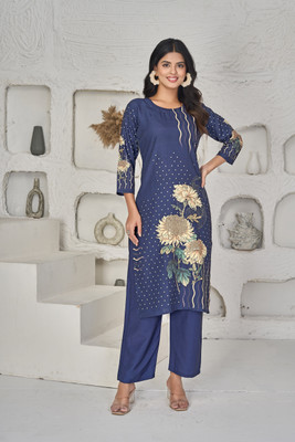 Jenigofashion Self Design Kurta, Trouser/Pant & Dupatta Set