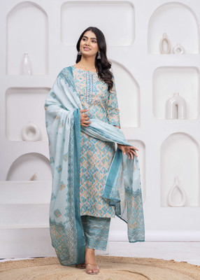 NIA AMORA Women Kurti Pant Dupatta Set