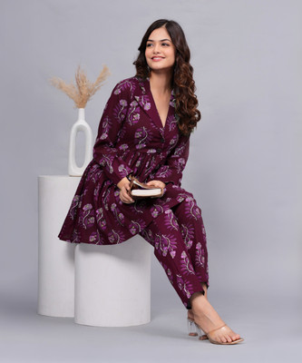 Dinaya Women Ethnic Top Pant Set