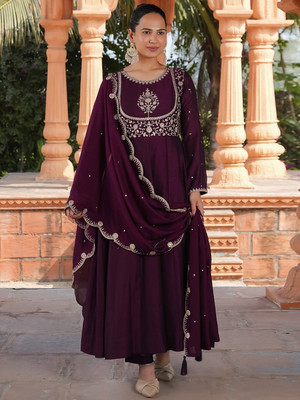 AMALAK Women Kurta Pant Dupatta Set