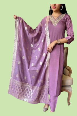 Rifashionv Women Kurta Pant Dupatta Set