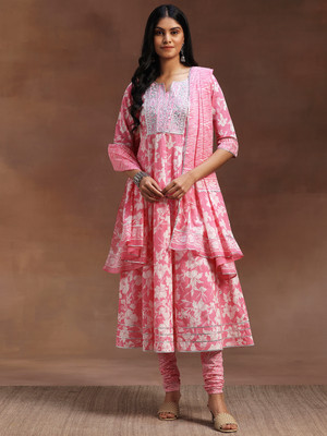 LIBAS Women Kurta Churidar Dupatta Set