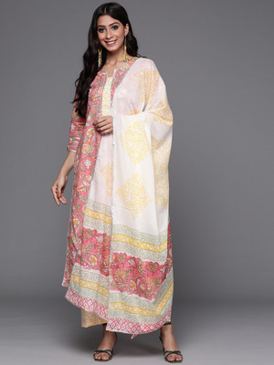 LIBAS Women Kurta Palazzo Set