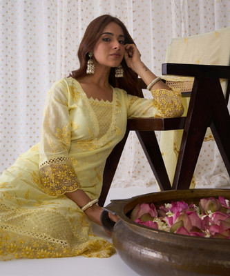 Indo Era Women Kurta Pant Dupatta Set