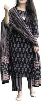 HL TrendWear Women Kurta Churidar Dupatta Set