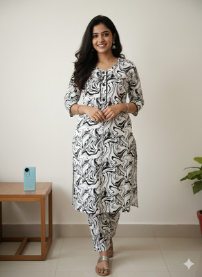 S N ENTERPRISES Women Kurti Palazzo Set